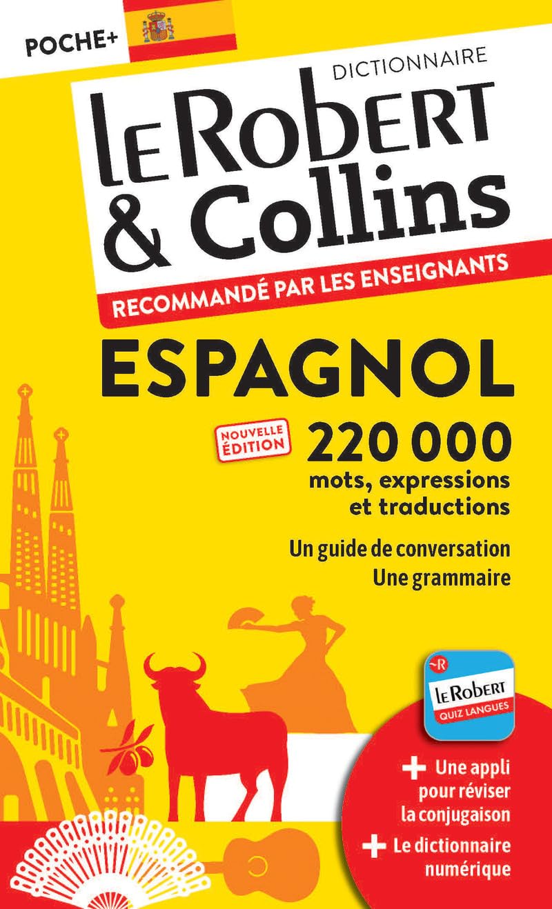 Dictionnaire Le Robert & Collins Poche Plus espagnol et sa version numérique à télécharger PC - Nouvelle édition 9782321018360