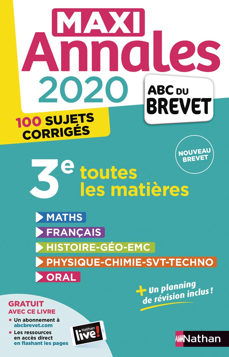Maxi-Annales ABC du Brevet 2020 9782091574592