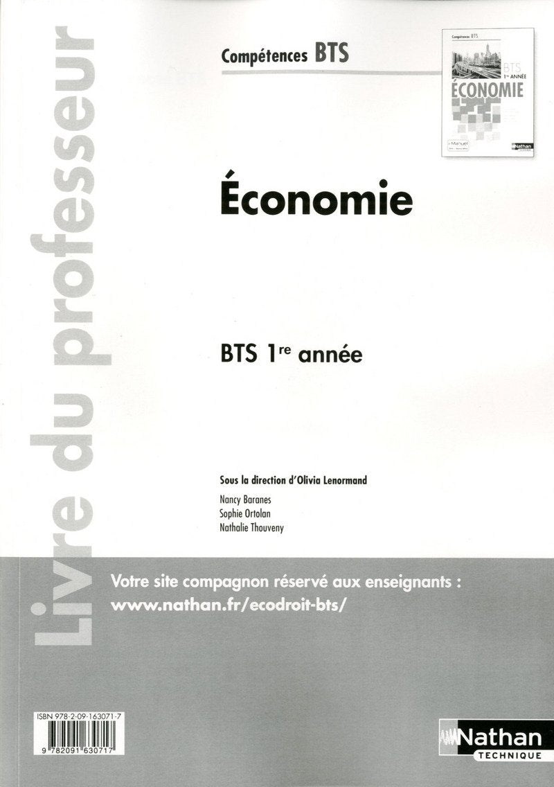 Economie BTS 1re année 9782091630717