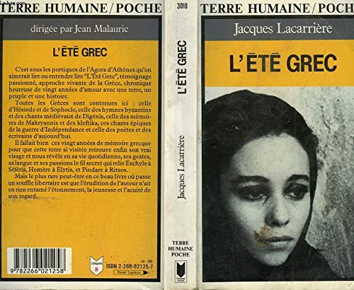 L'Été grec : Une Grèce quotidienne de 4000 ans (Presses pocket) 9782266021258