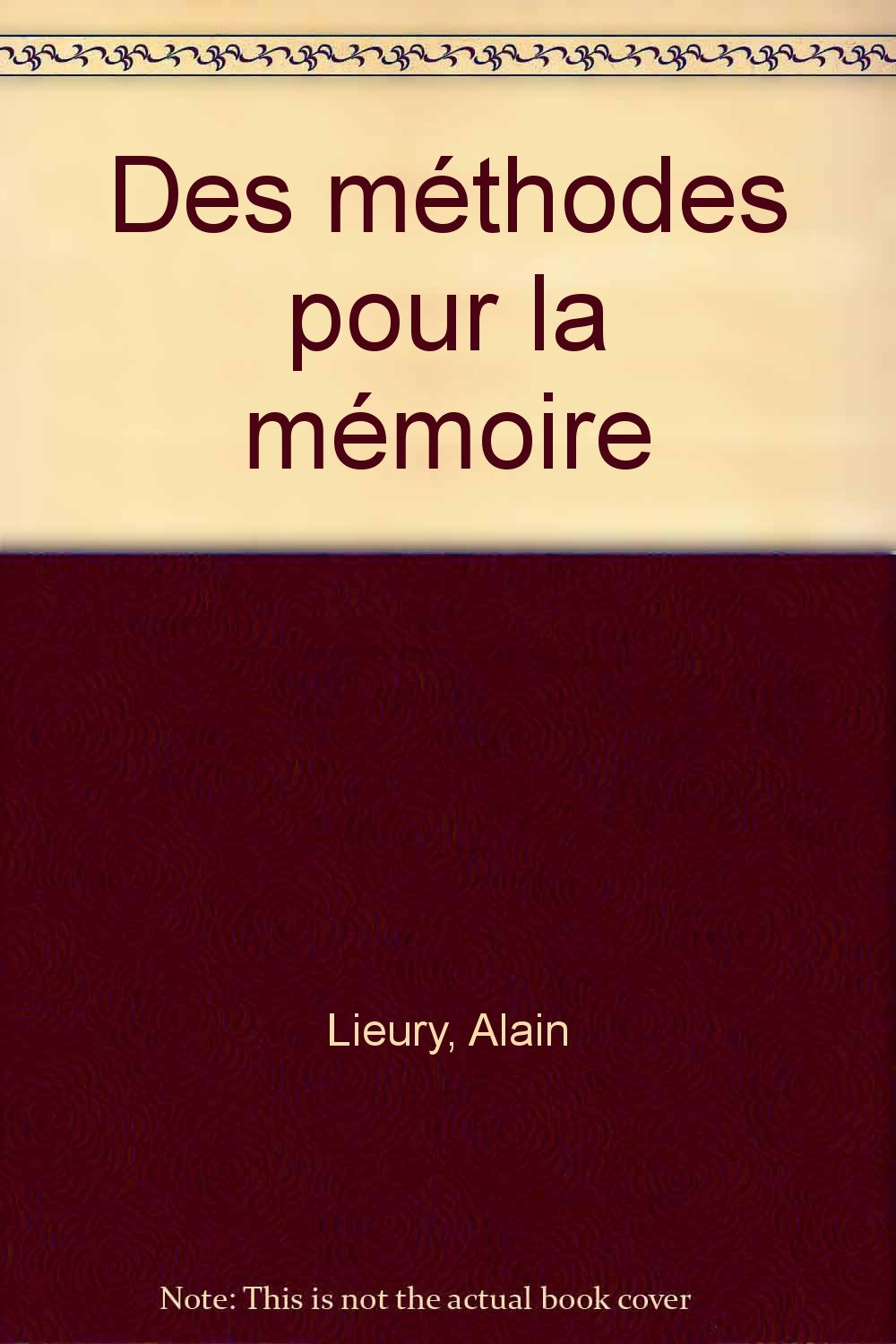 DES METHODES POUR LA MEMOIRE 9782100014842