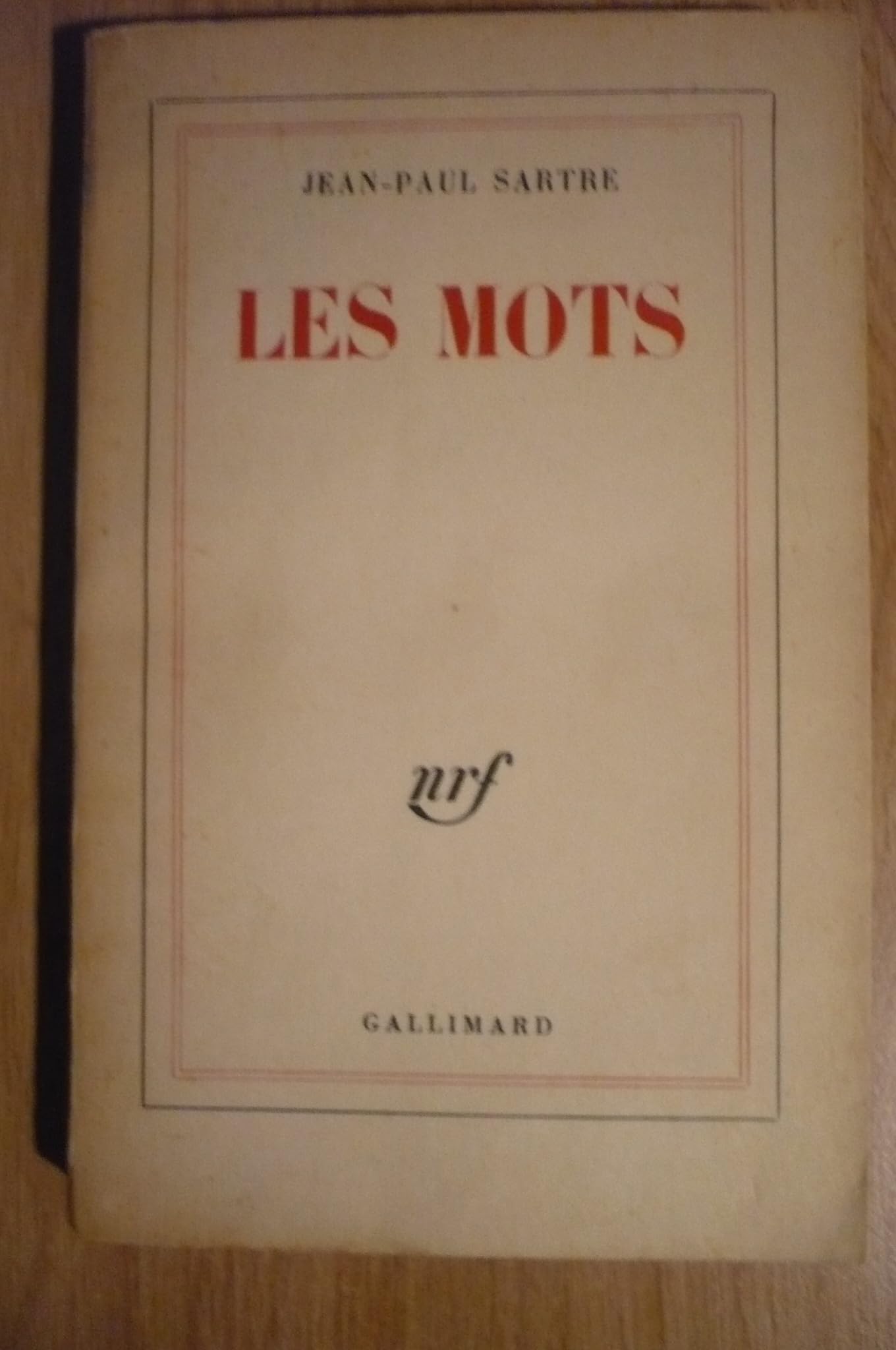 Les Mots by Jean-Paul Sartre (1964-01-10)