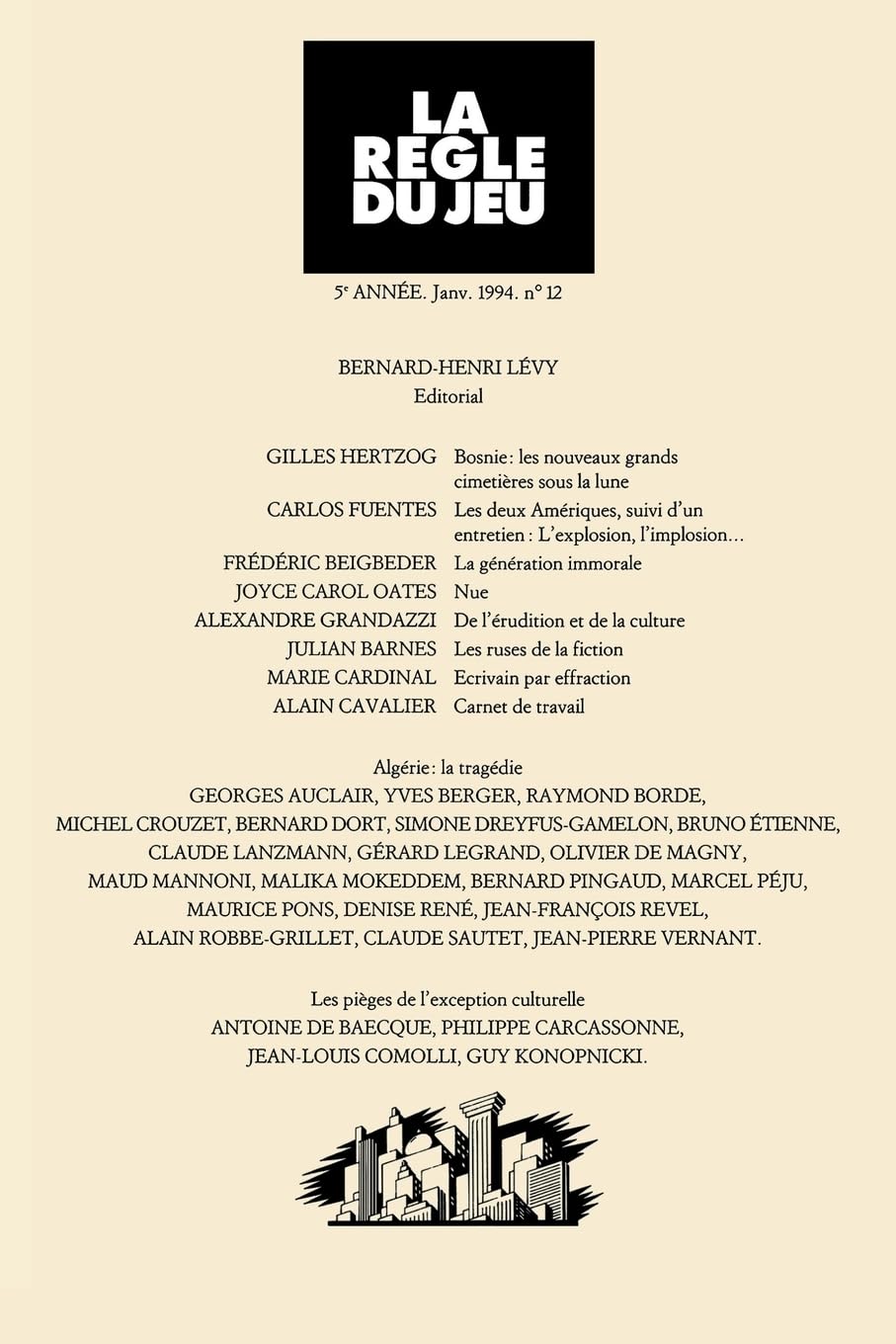 La règle du jeu n°12 9782908656114