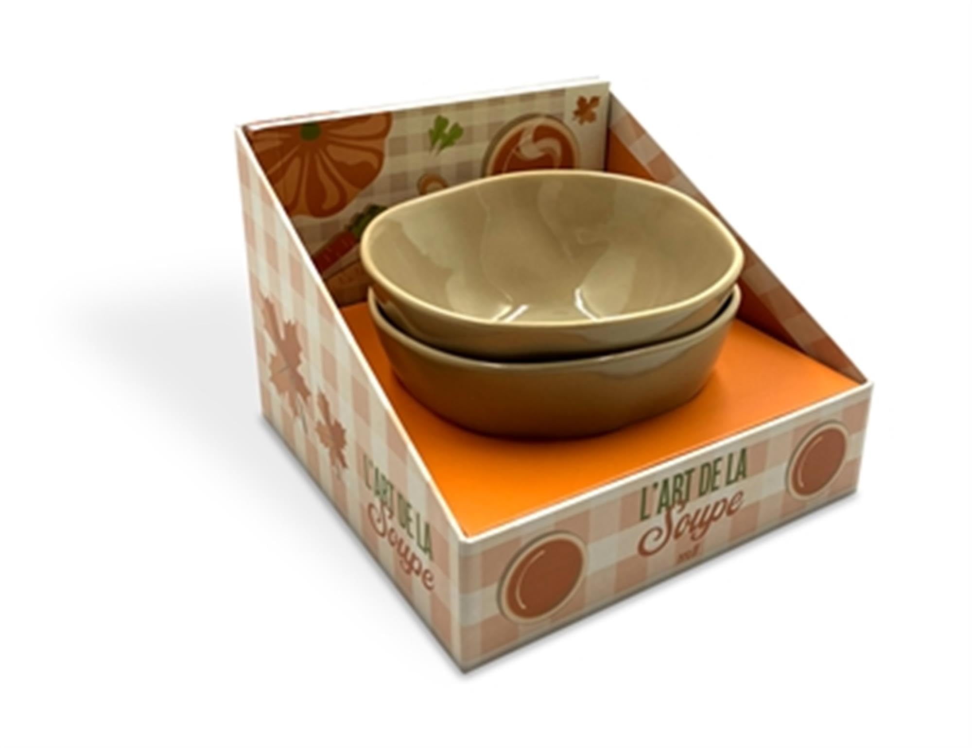 Coffret - L'art de la soupe: 2 bols et un livre de 30 recettes pour réaliser des soupes et des veloutés 9782383558866