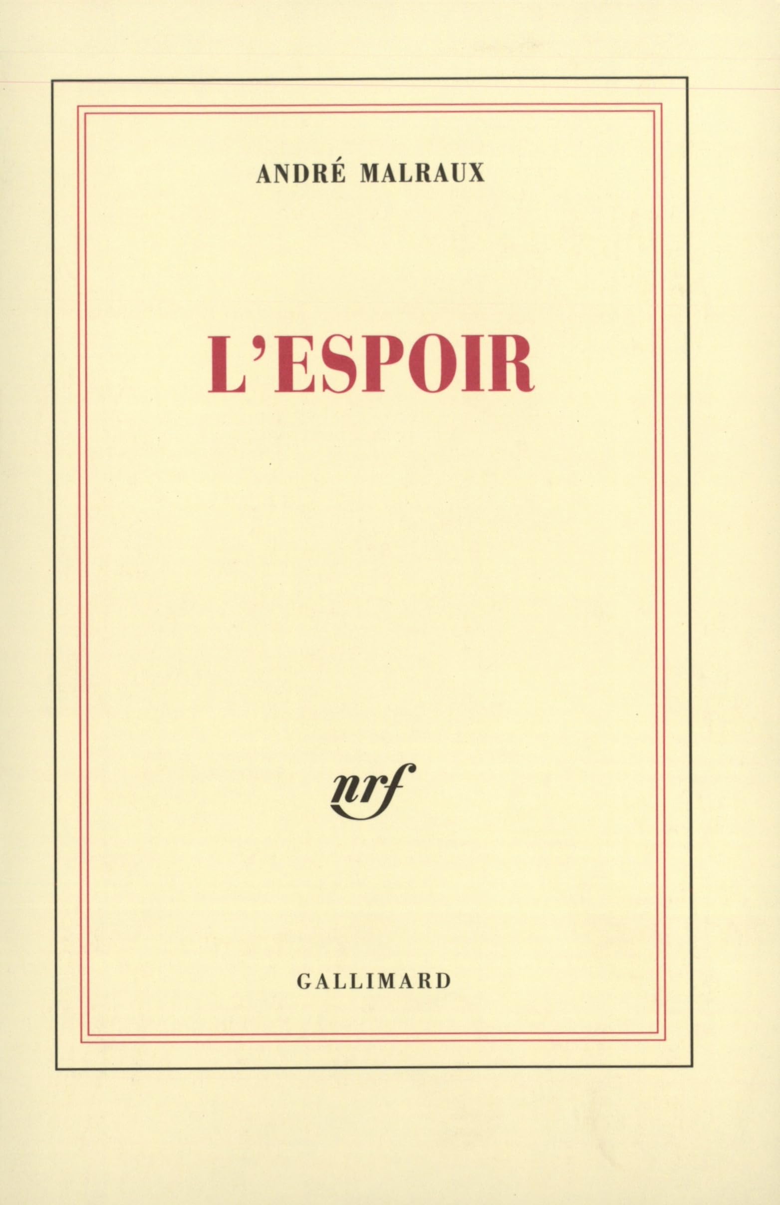 L'Espoir 9782070241330