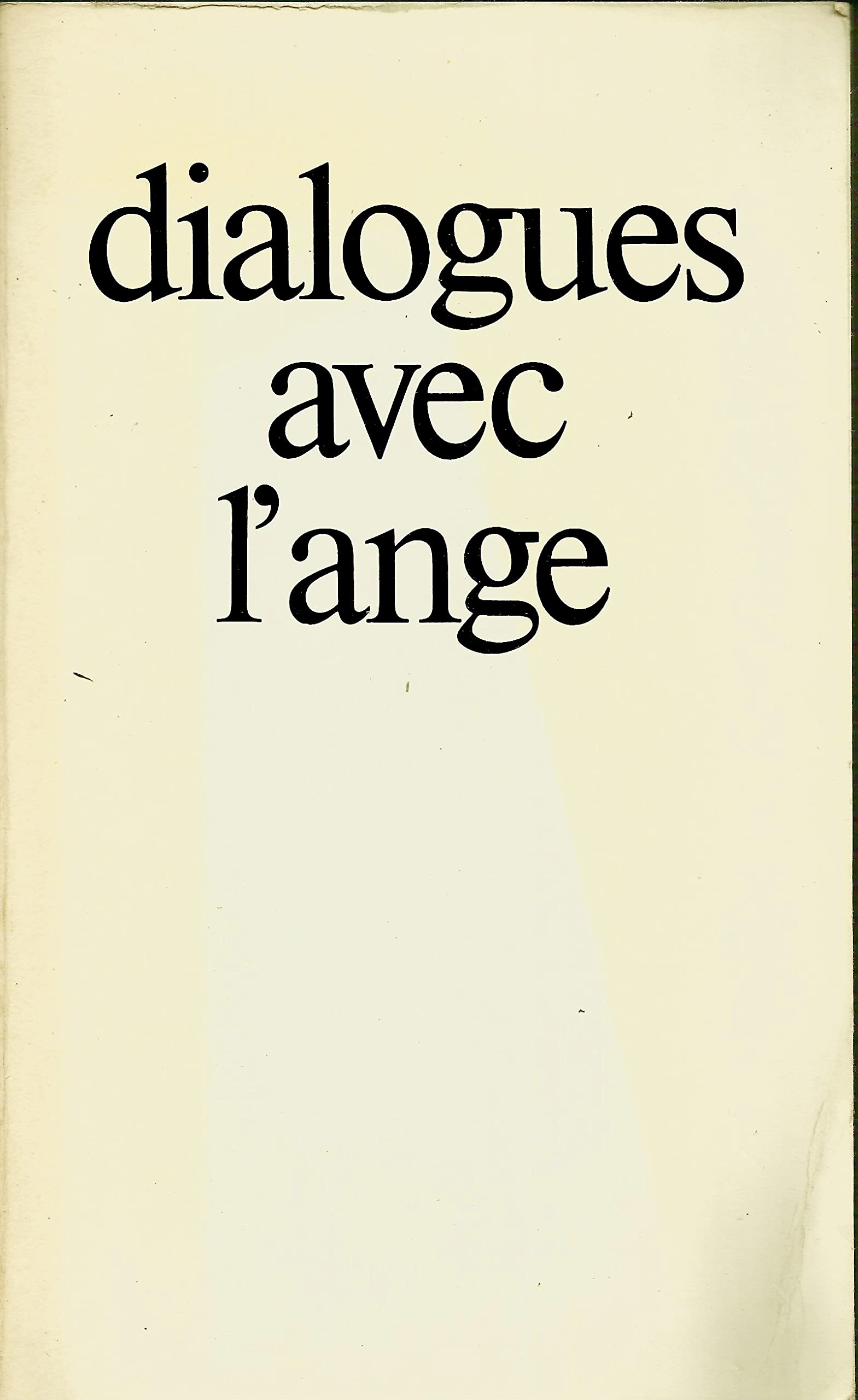 Dialogues avec l'ange 9782700701265