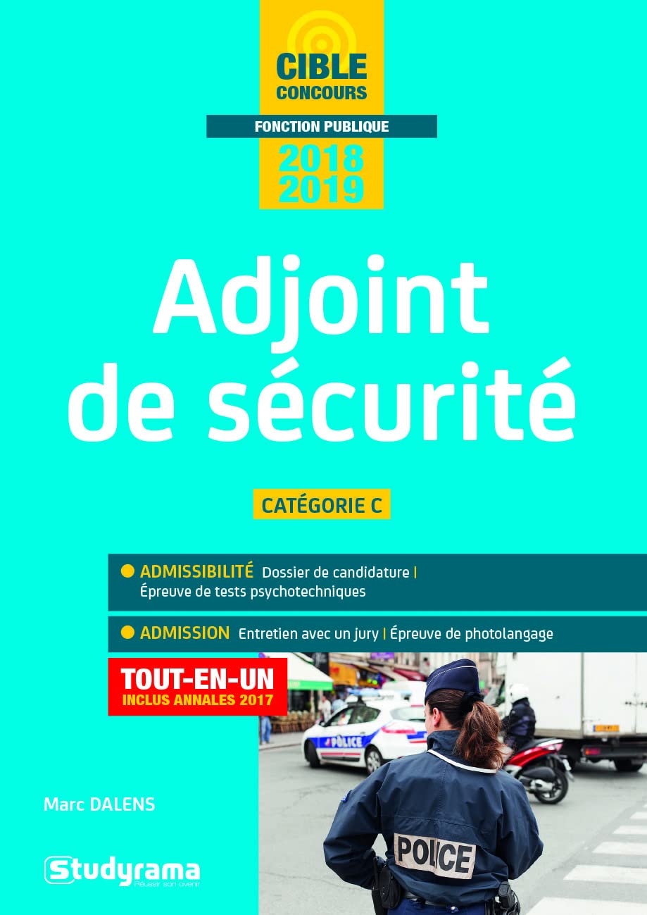 Adjoint de sécurité 2018-2019 9782759037483