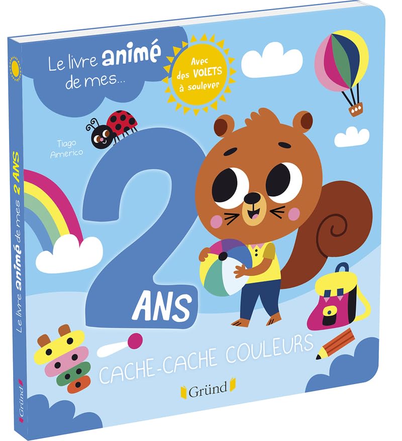 Le livre animé de mes 2 ans – Livre à rabats – À partir de 2 ans 9782324032608