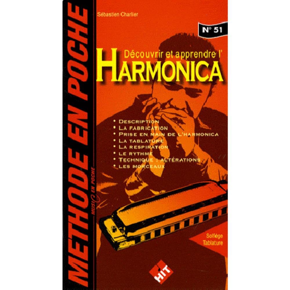 Méthode en Poche : découvrir et apprendre l' harmonica (collection music en poche n° 51) 3554270215550