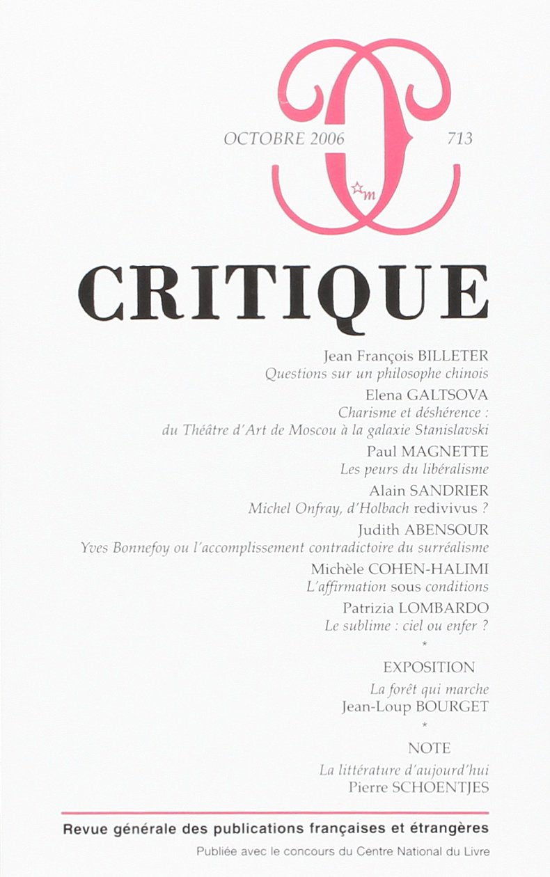 Revue critique 713 9782707319739