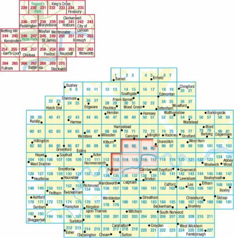 Ordnance Survey London Street Atlas 9780540078103