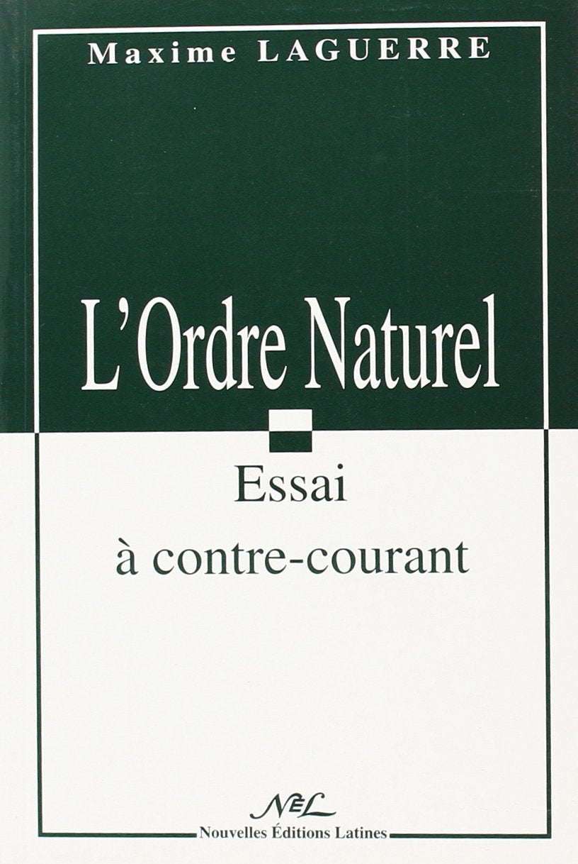 L Ordre Naturel Essai a Contre-Courant 9782723306218