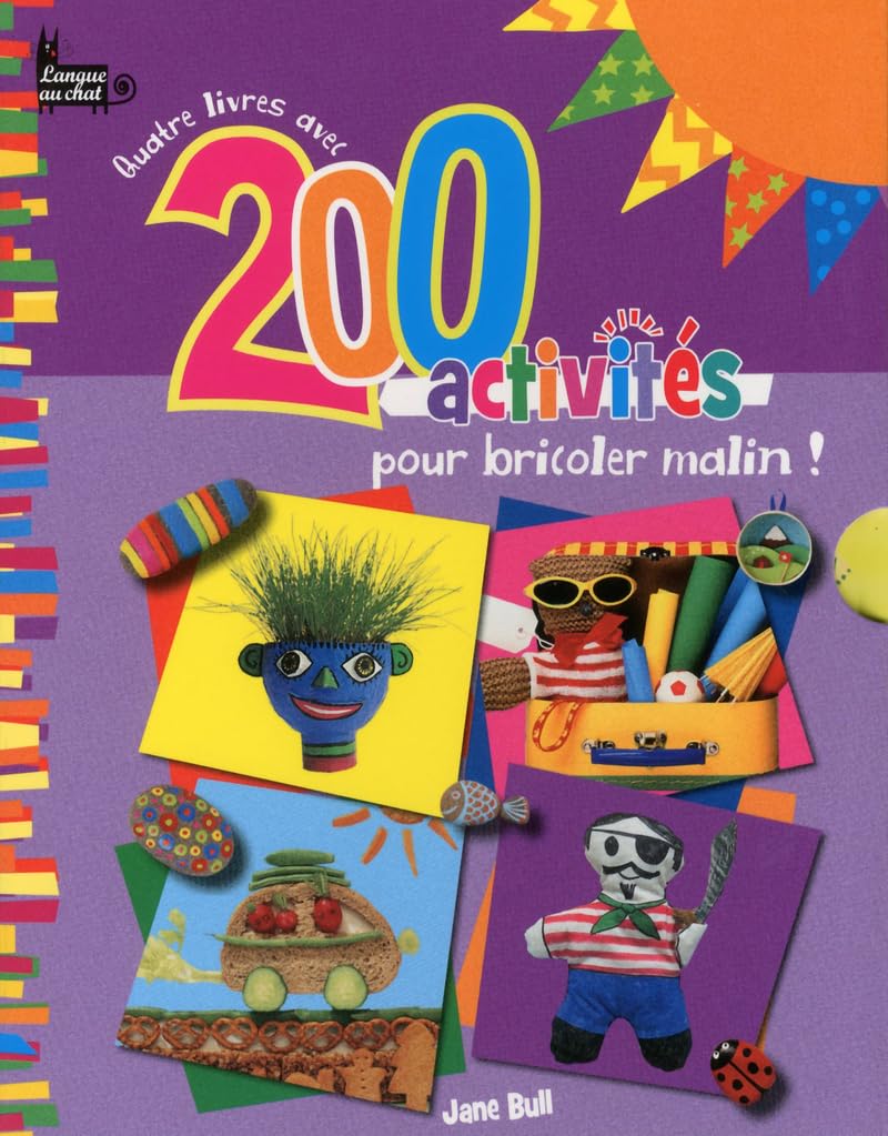 Quatre livres avec 200 activités pour bricoler malin ! 9782806301161