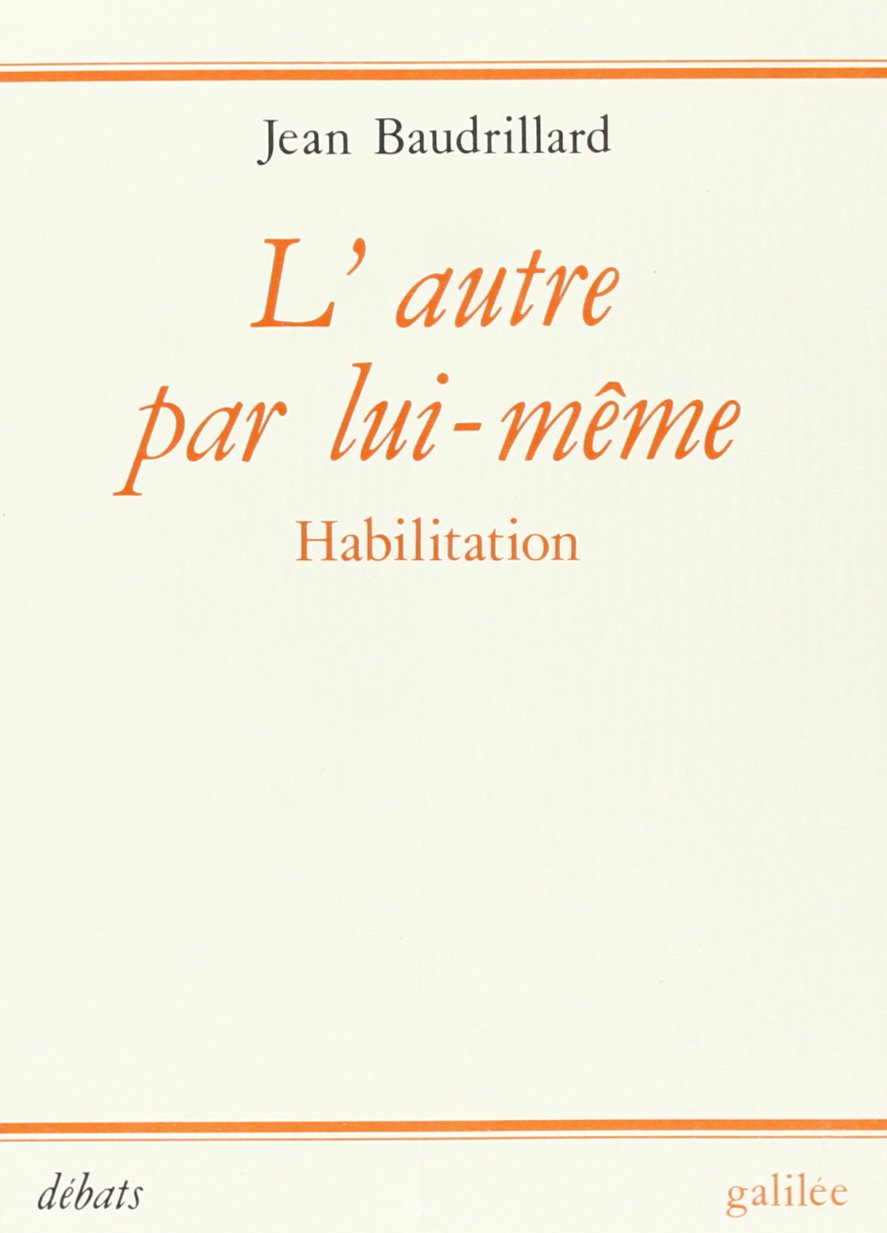 L'autre par lui-même (habilitation) (0000) 9782718603070