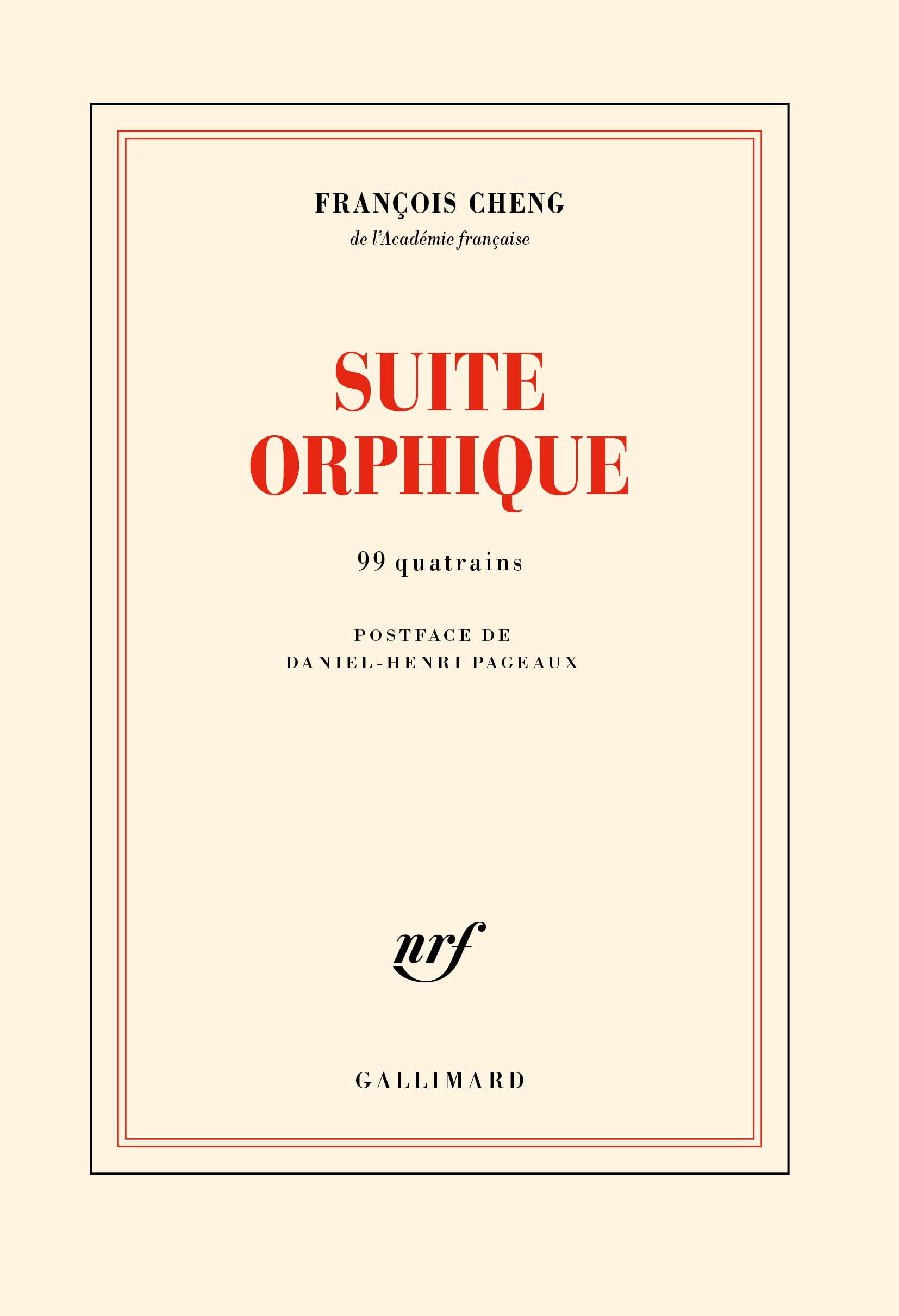 Suite orphique: 99 quatrains 9782073057679