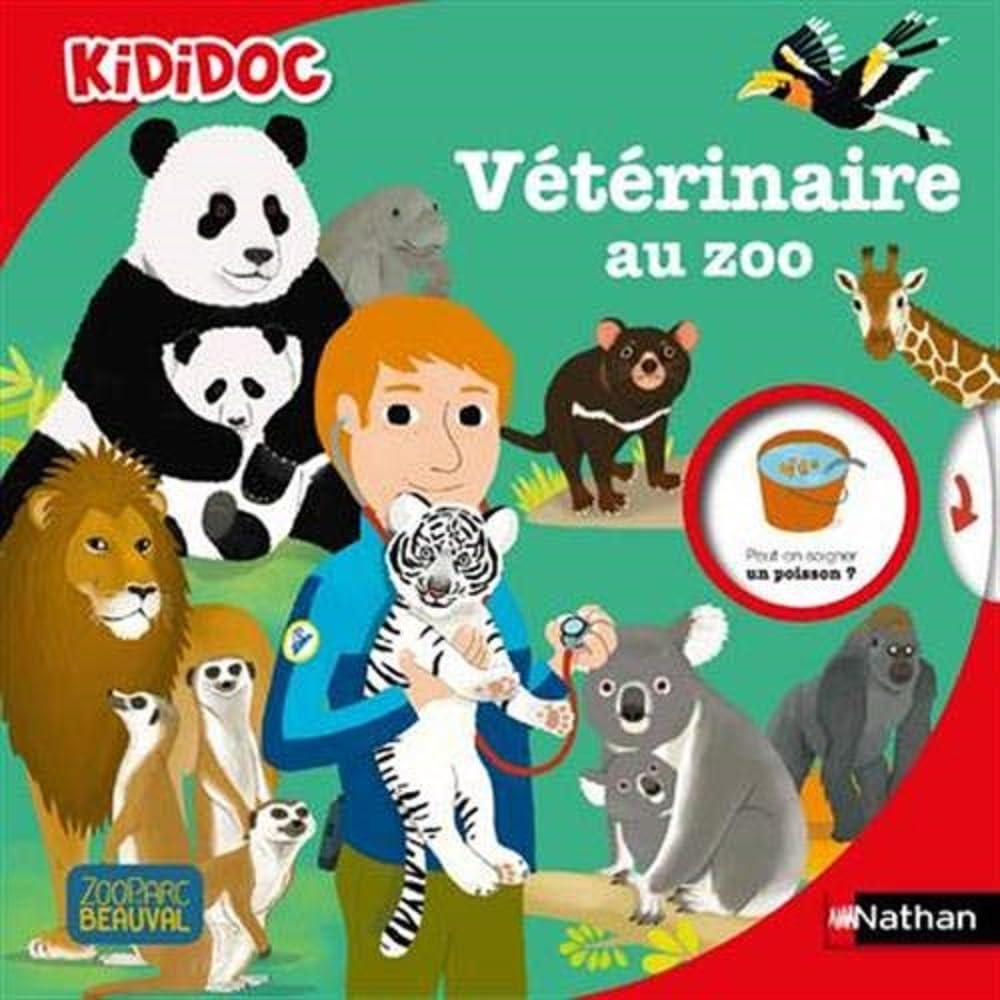 Vétérinaire au zoo - Livre animé Kididoc dès 6 ans 9782092596678