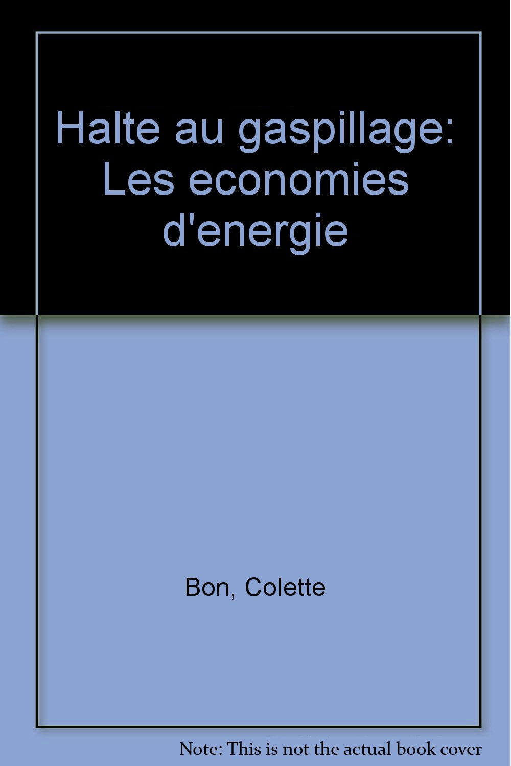 Halte au gaspillage : Les économies d'énergie 9782010076619