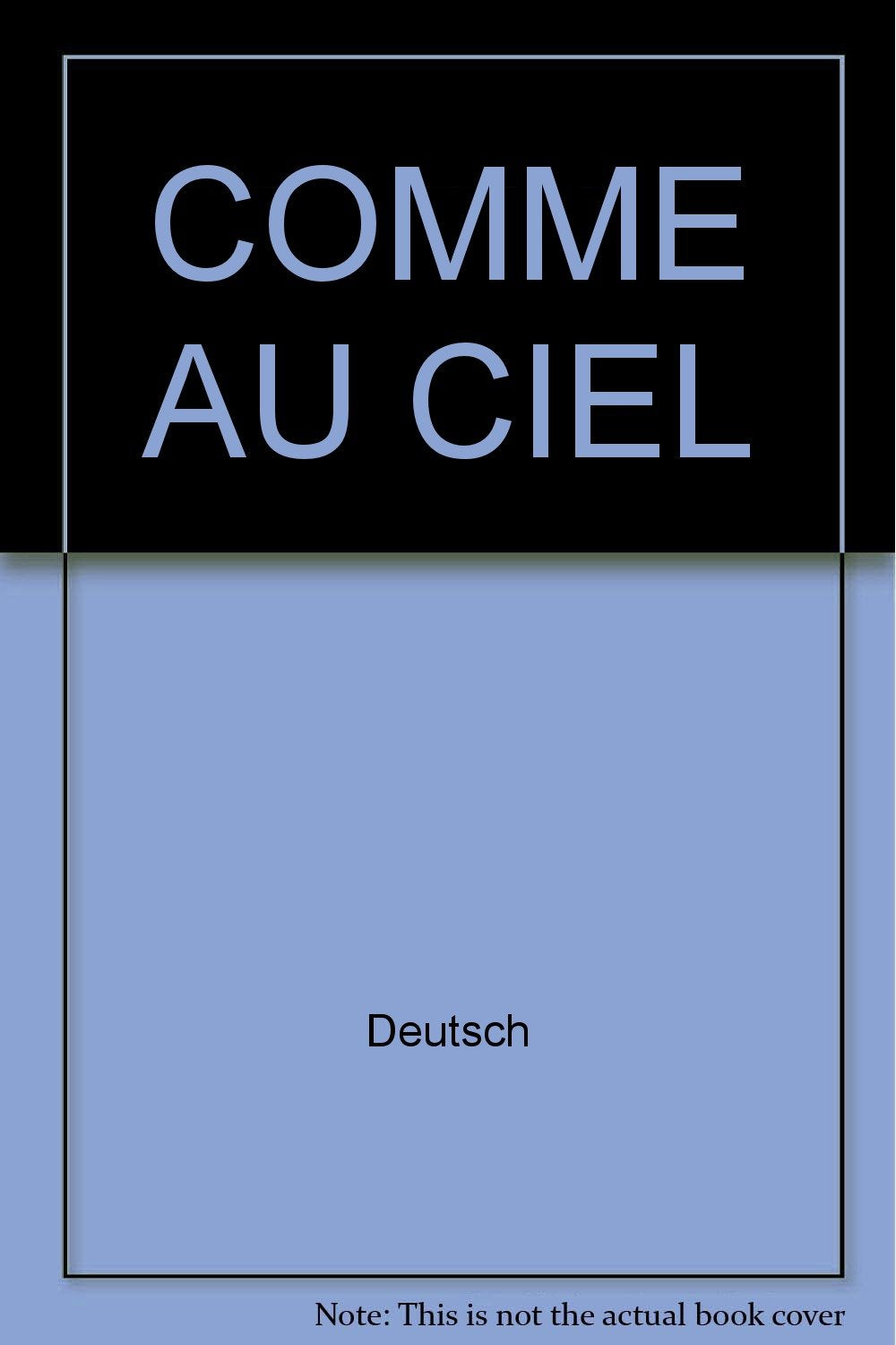 Comme Au Ciel 9782871060970