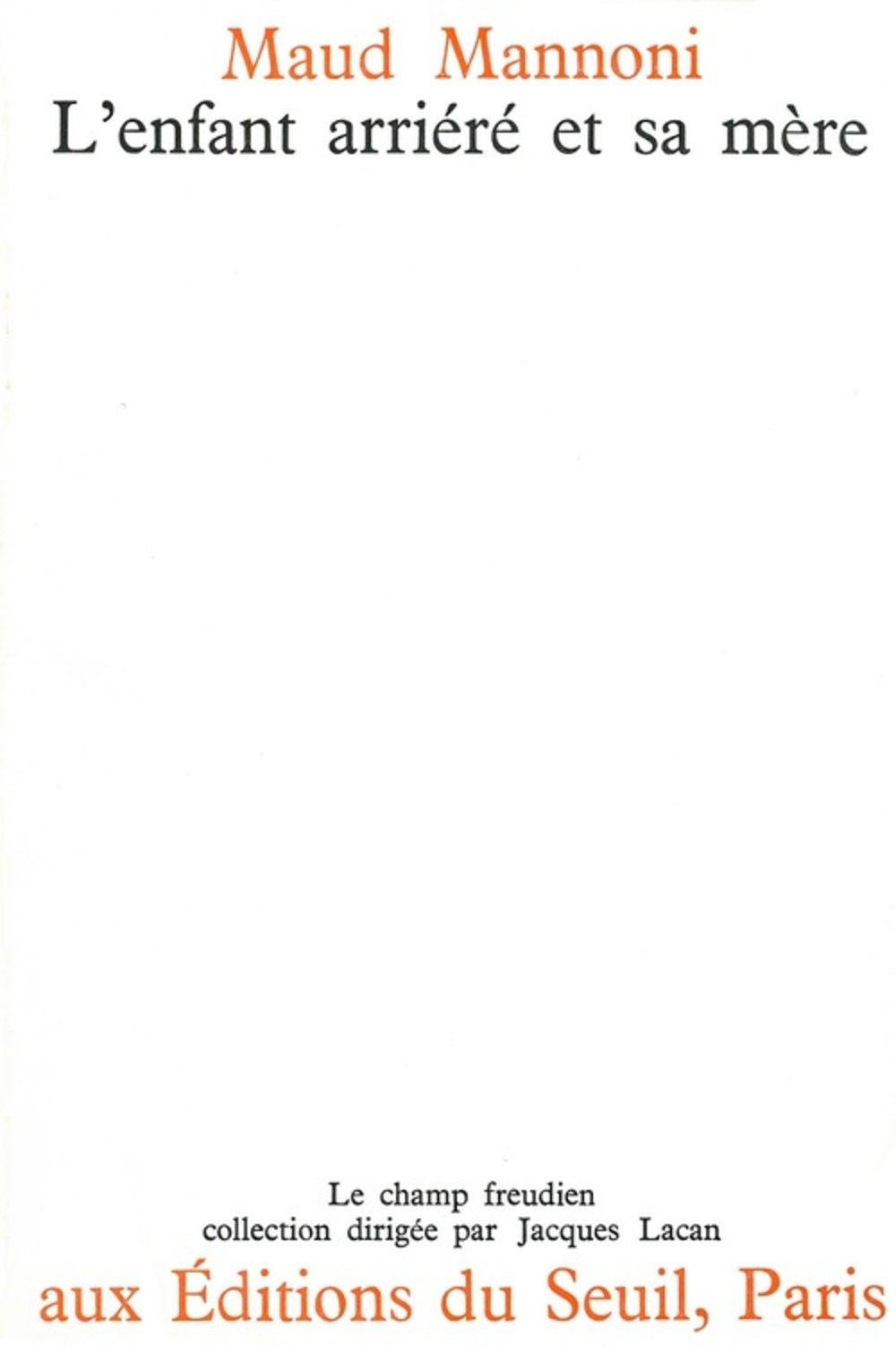 L'Enfant arriéré et sa mère 9782020027519