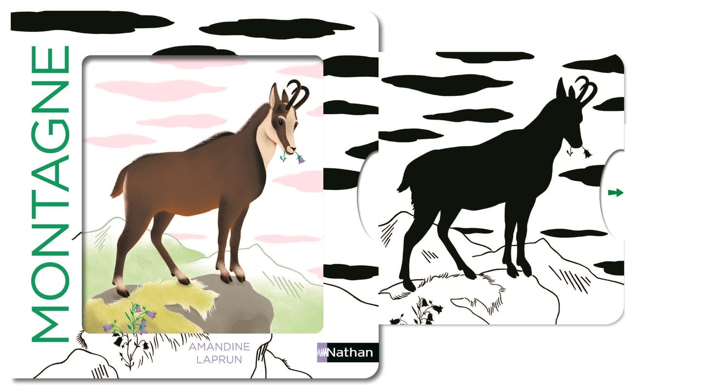 La montagne - Un livre en noir et blanc qui passe en couleurs grâce aux animations, pour les bébés des 6 mois. Les belles couleurs 9782095013851