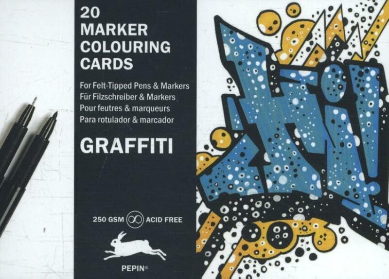 Graffiti Style: Marker Colouring Cards Book 9789460096822