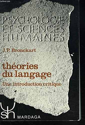 THEORIES DU LANGAGE 70 9782870090855