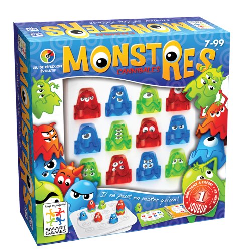 Smart Games - SG 330 FR - Jeu de Société - Les Monstres Cannibales - 48 Défis 5414301514510