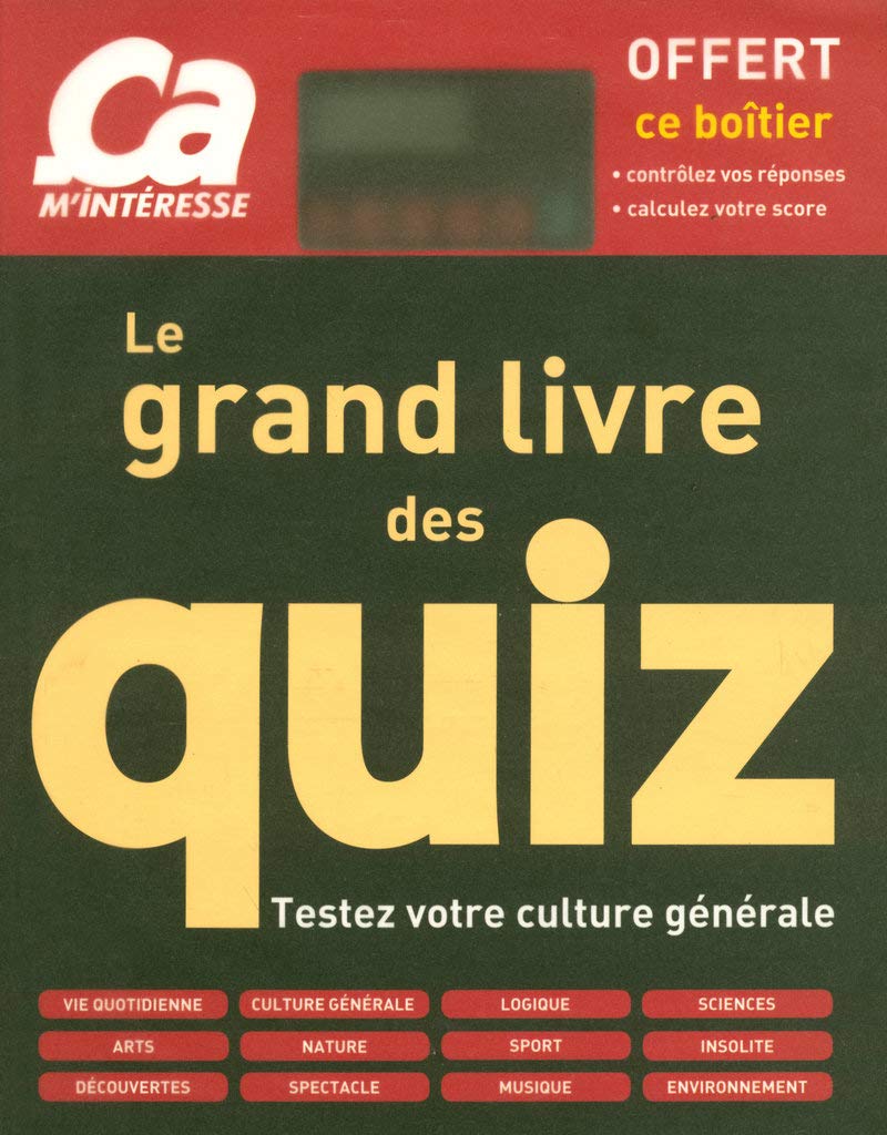 Le grand livre des quiz 9782906221840