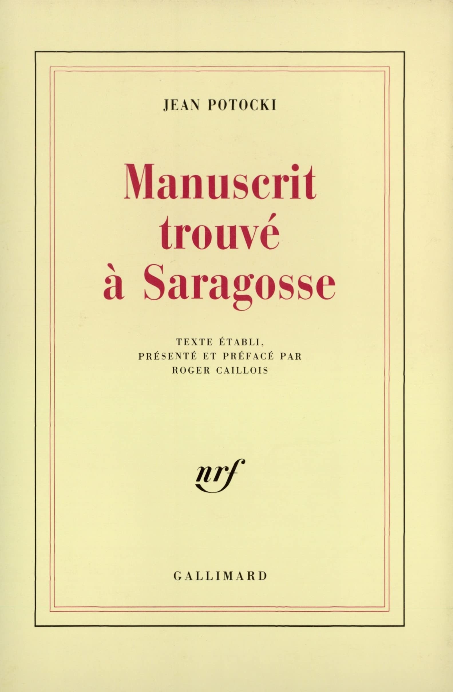 Manuscrit trouvé à Saragosse 9782070251780