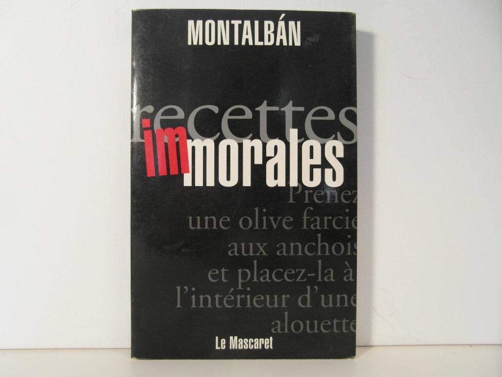 Recettes immorales 9782904506314