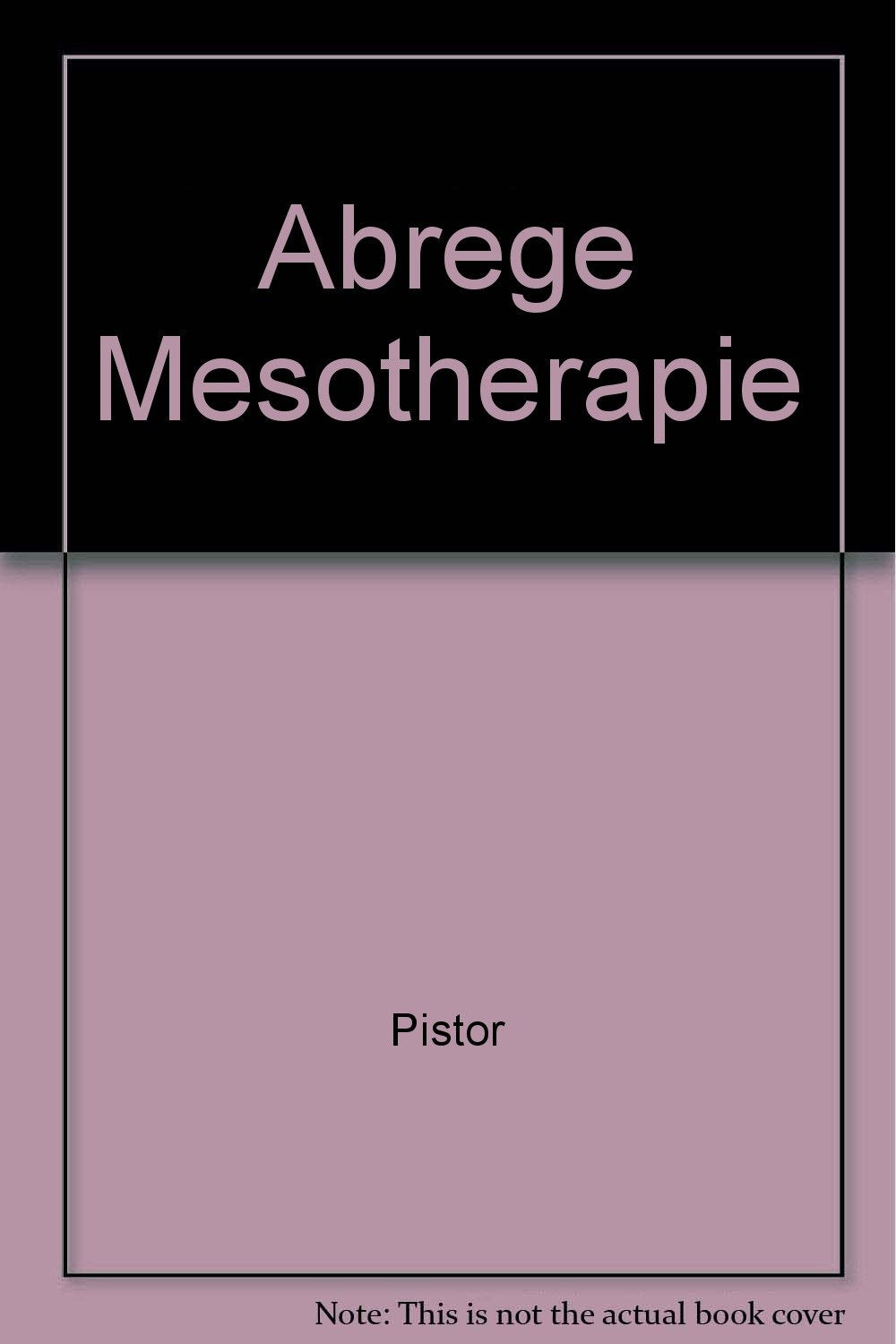 Abrege Mesotherapie 9782224009700