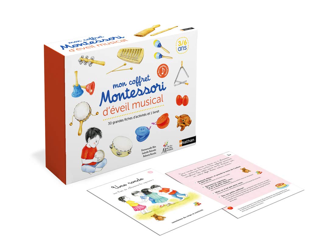 Coffret Montessori d'éveil musical - Découvrir la musique avec la pédagogie Montessori - De 3 à 6 ans 9782092789780