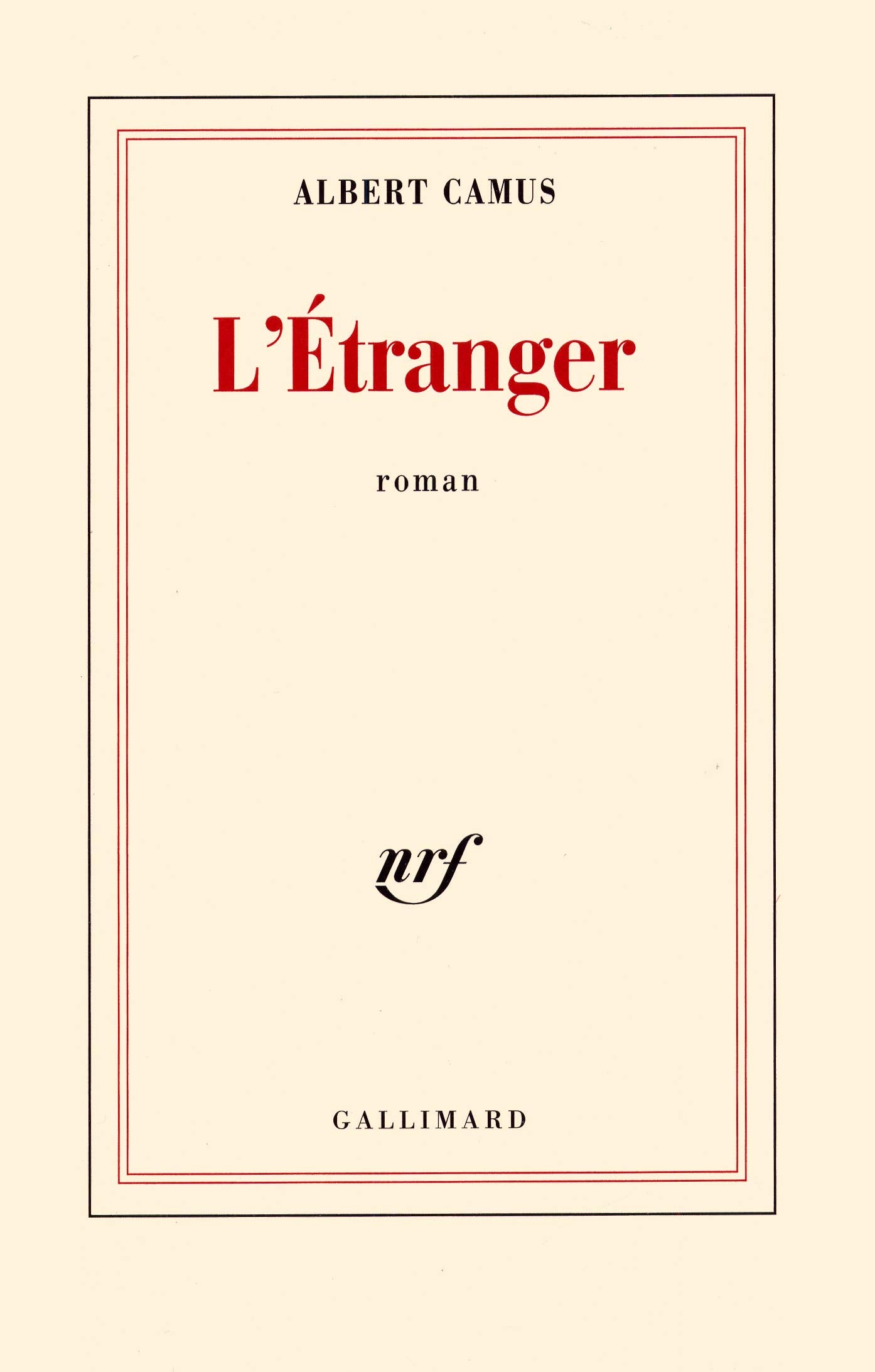 L'Etranger 9782709601986
