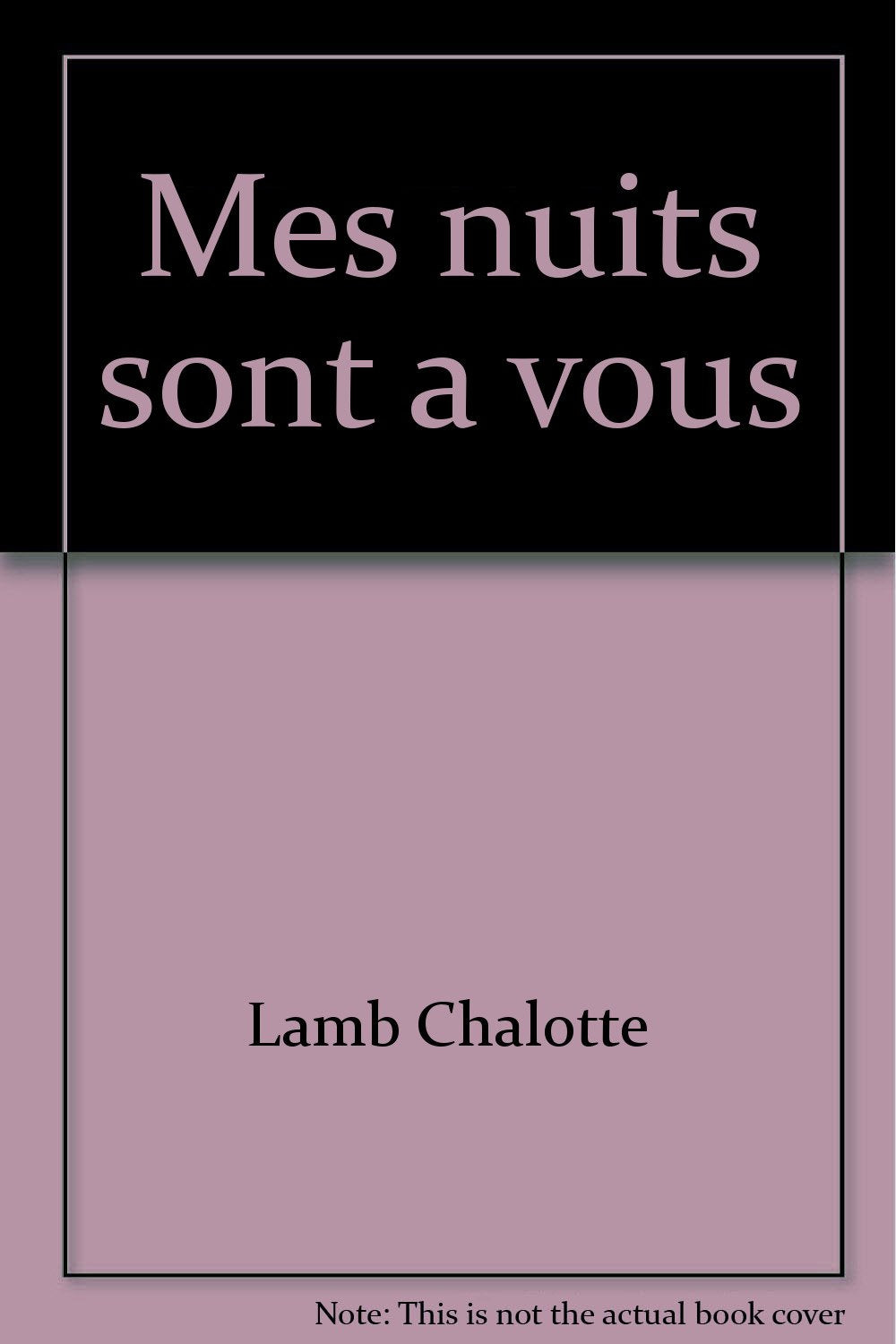 Mes nuits sont a vous 9782280821667