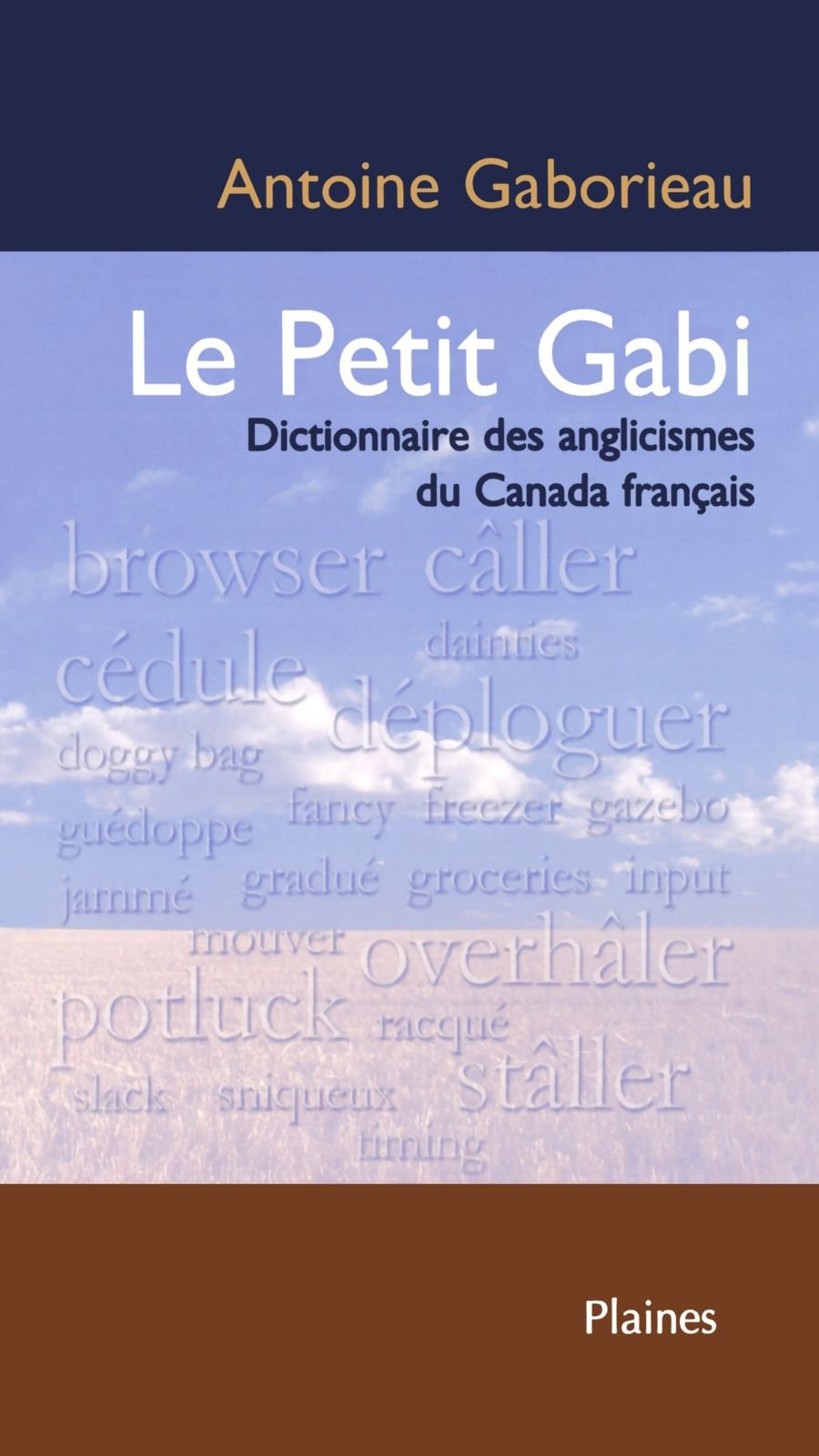 Le Petit Gabi: Dictionnaire des anglicismes au Canada français 9782896110315