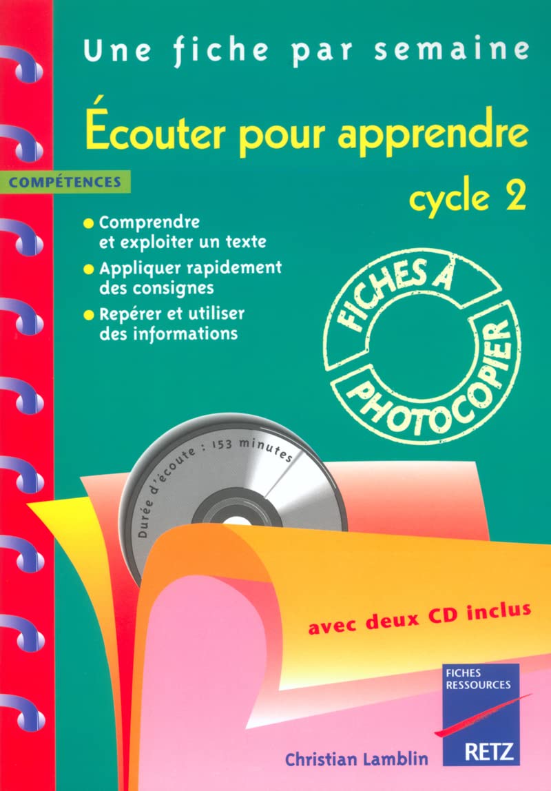 Ecouter pour apprendre : Cycle 2 9782725623009