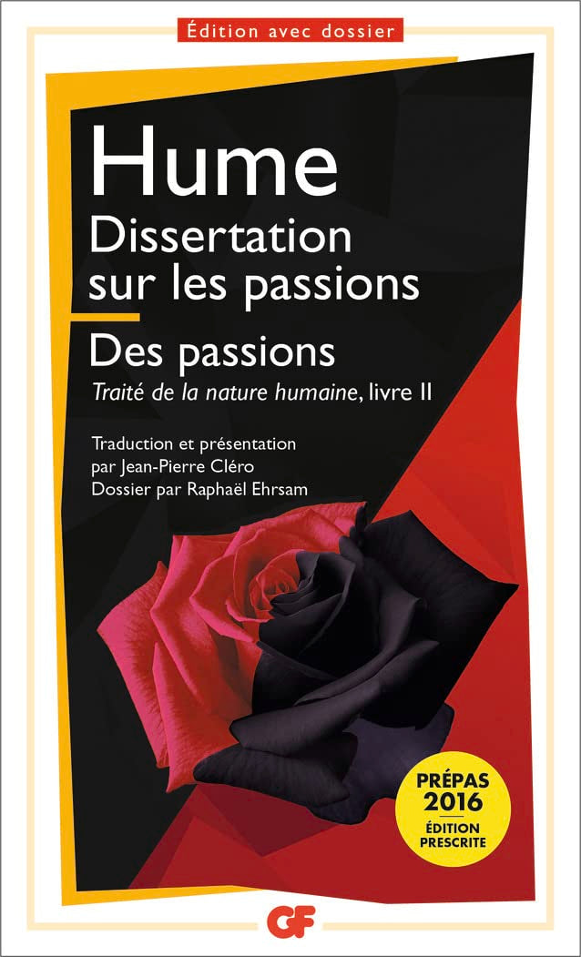 Dissertation sur les passions - Traité de la nature humaine livre II 9782081349582