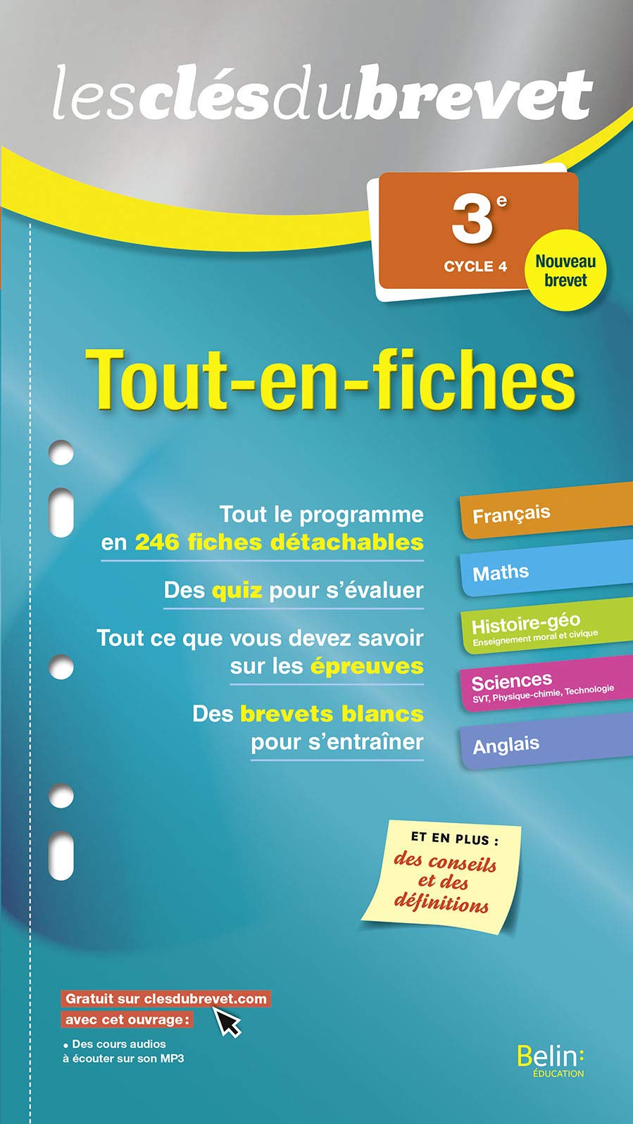 Tout-en-fiches - 3ème: Les clés du brevet 9782410004533