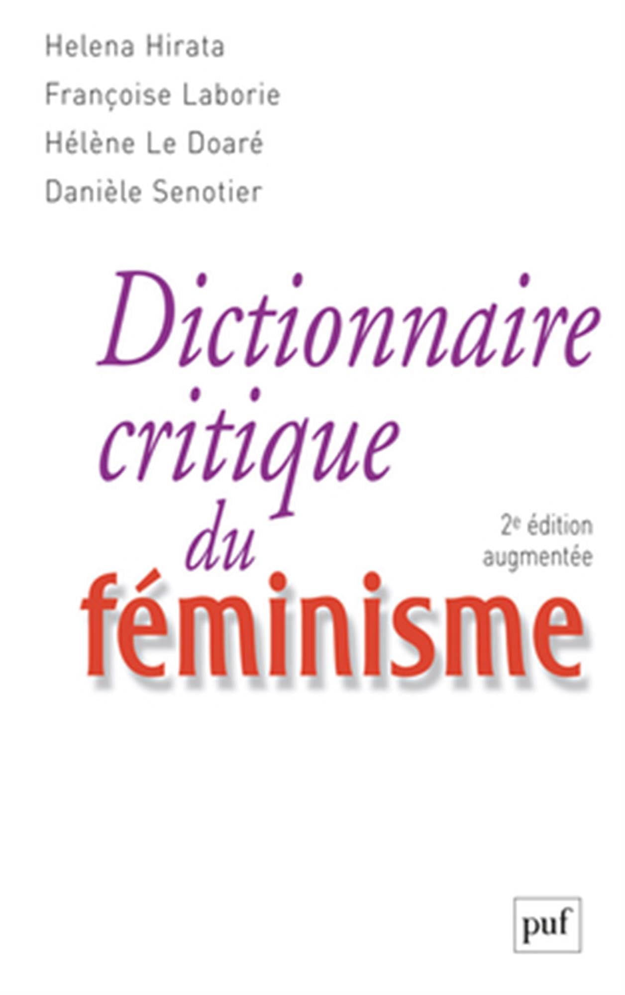 Dictionnaire critique du féminisme 9782130524175