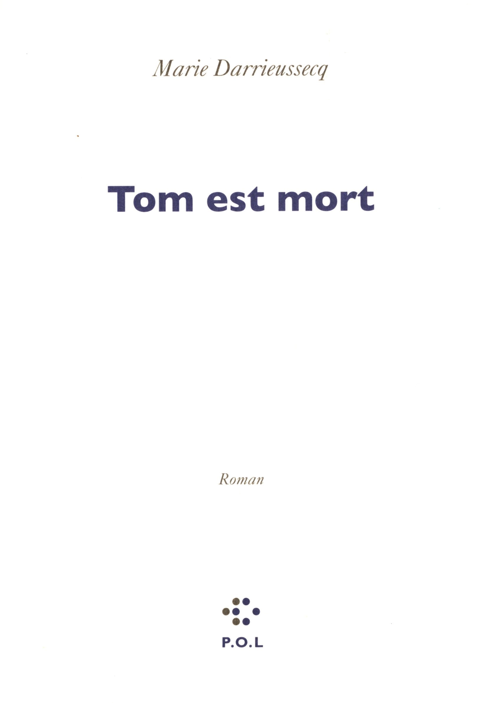 Tom est mort 9782846822091