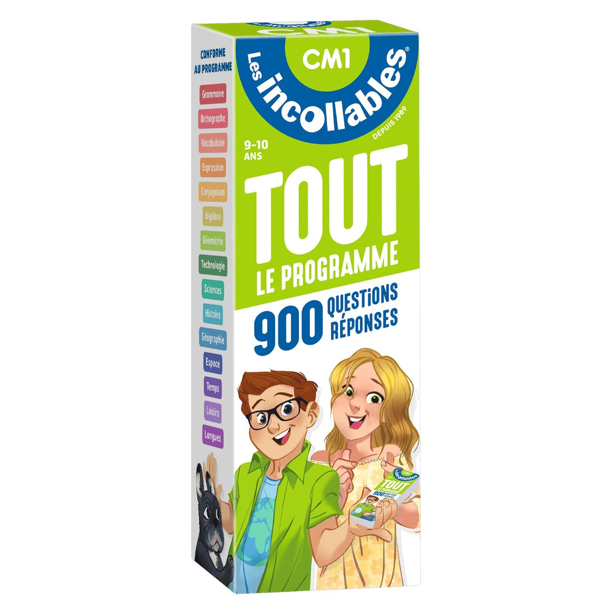 Les incollables - Tout le programme du CM1 - 9/10 ans: 900 questions réponses pour réviser en 2 éventails 9782809682892