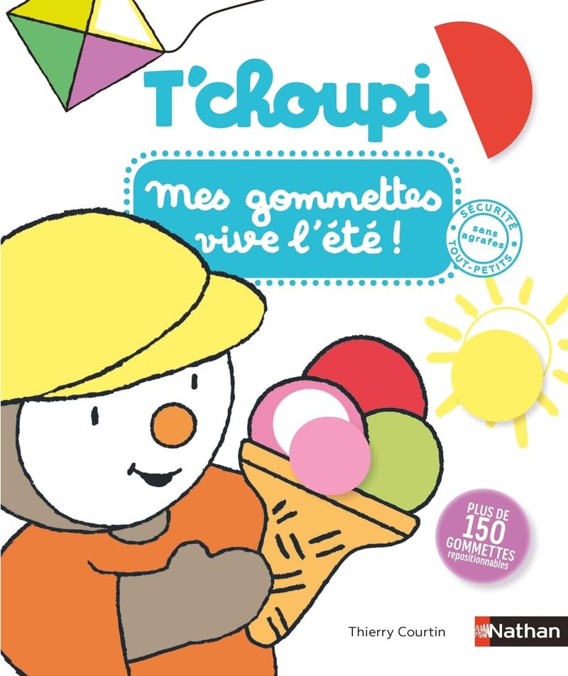 T'choupi - Mes gommettes Vive l'été - Plus de 150 gommettes repositionnables - dès 2 ans 9782095063078