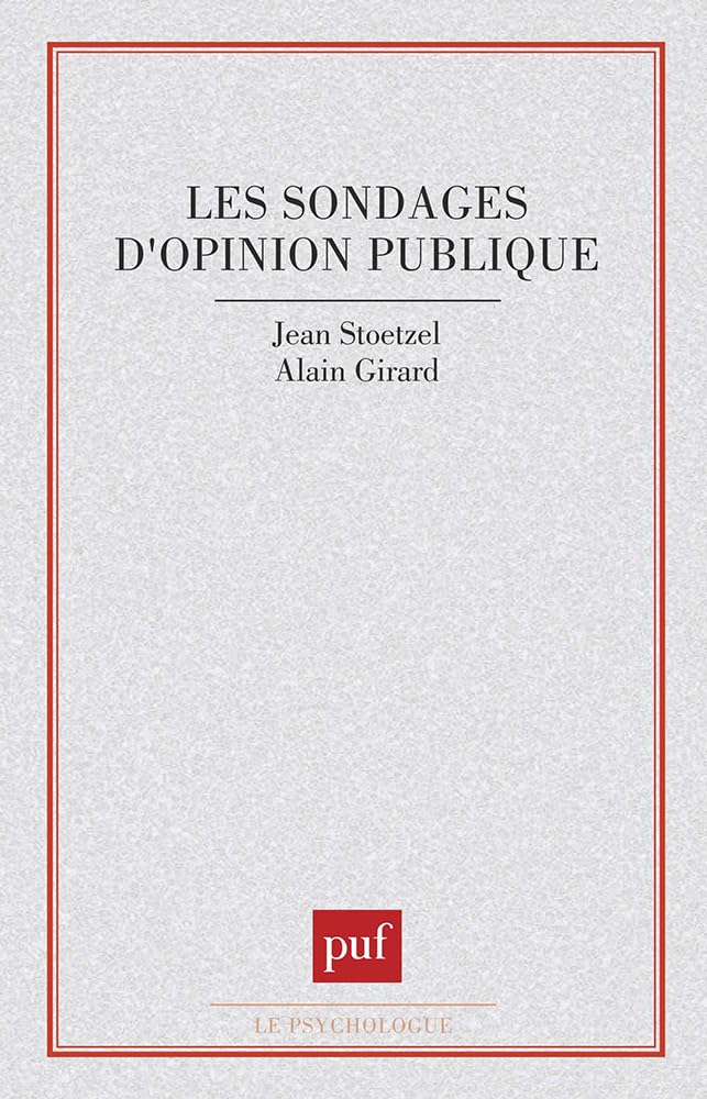 Les sondages d'opinion publiques 9782130360513
