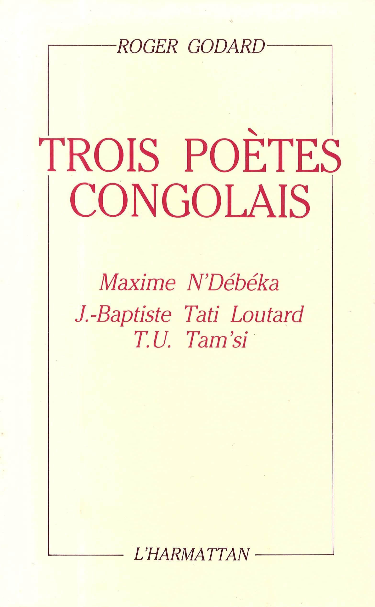 Trois poètes congolais 9782858024254
