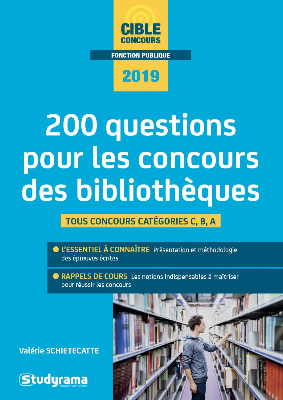 200 questions pour les concours des bibliothèques 9782759039784