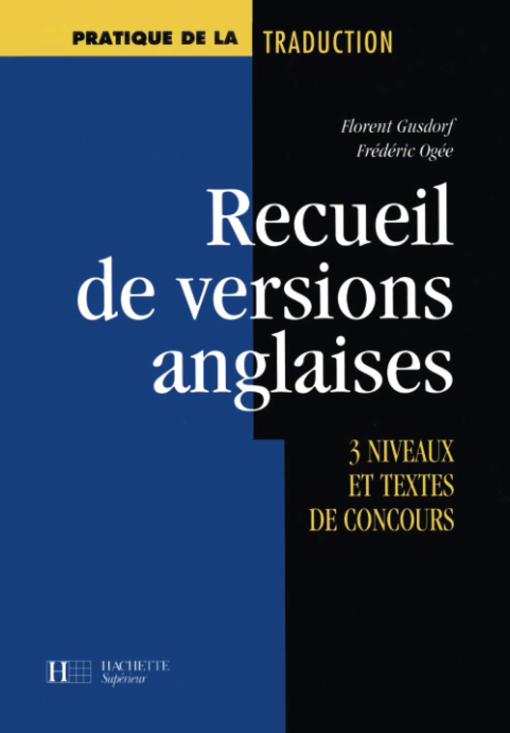 Recueil de versions anglaises 9782011451880