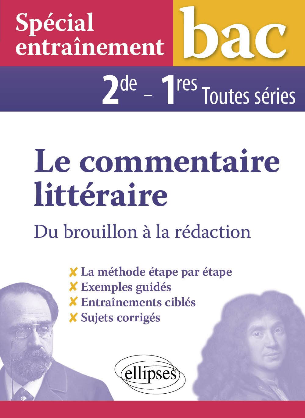 Le commentaire littéraire 2de, 1re toutes séries: Du brouillon à la rédaction 9782340015272