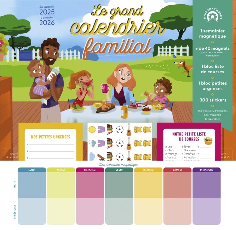Le grand calendrier familial 2025/2026 9782215189640