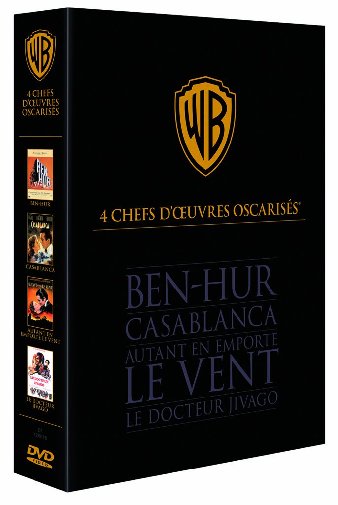 4 Chefs d'œuvres oscarisés - Ben-Hur; Casablanca; Autant en Emporte le Vent; Le Docteur Jivago 5051889005339