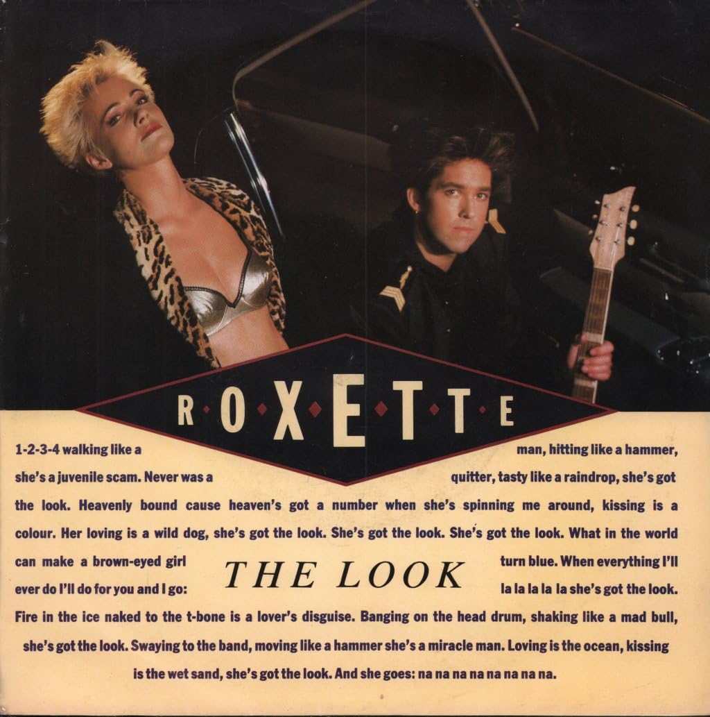Roxette Look 7" EMI EM87 EX/VG 1988 picture sleeve 5099913633370